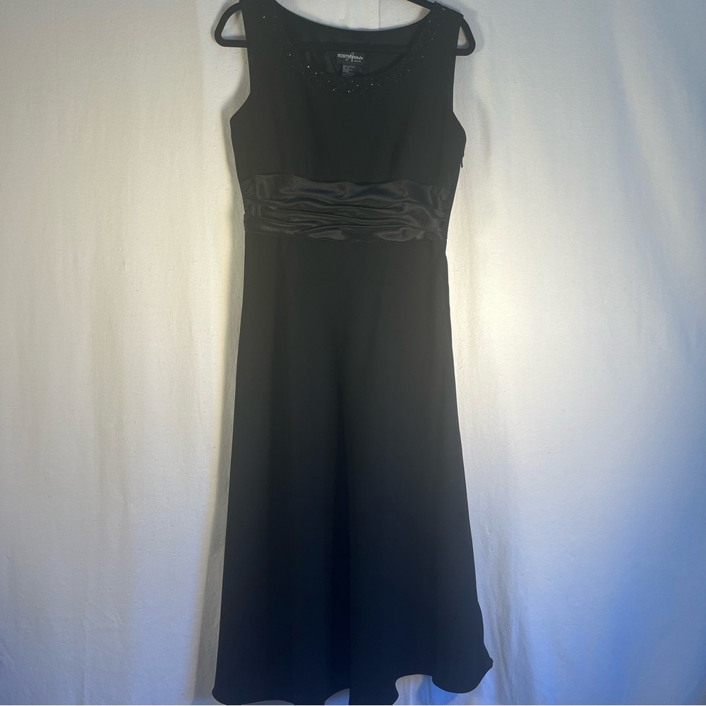 Positive Attitude petite Elegant Black Sleeveless Dress